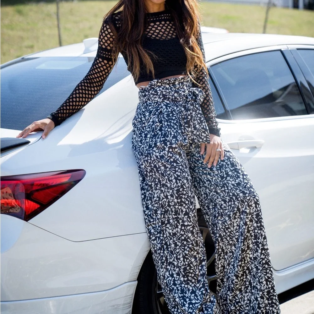 Revolve NBD Ames knit long sleeve top in black - Picture 5 of 7